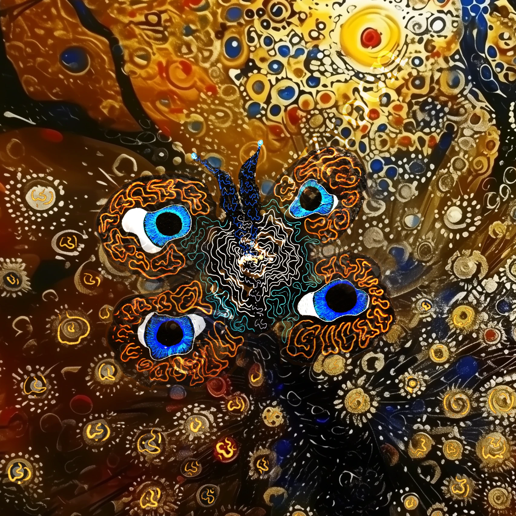 Butterfly, intuitive light language art