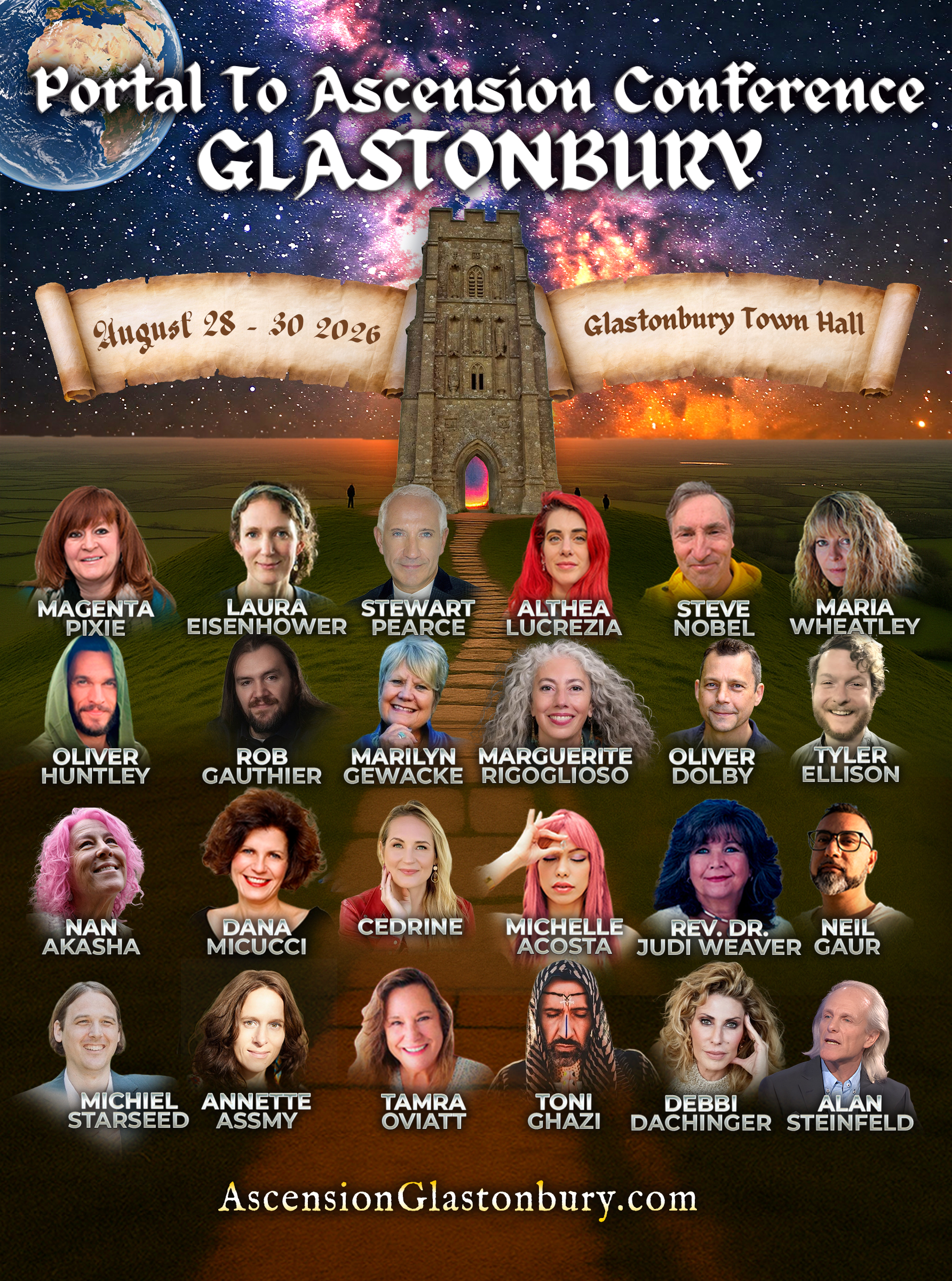 Portal to Ascension Conference, Glastonbury UK, 28 to 30 August 2026